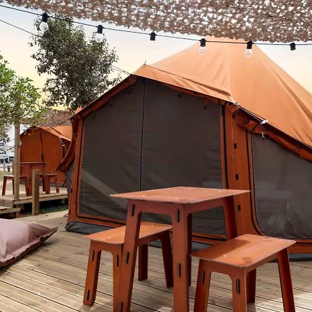Holiday home Stylish Glamping Tent With Shaded Terrace & Ambient Lighting In District, Portugal *